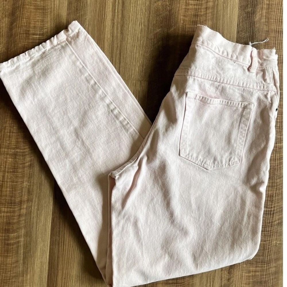 Territory Ahead Pants Womens 12 Pink Chino Snap Waist Strap Casual Made‎ USA